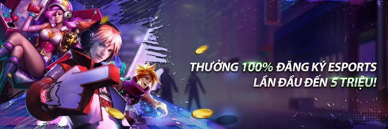 Máy quay hũ với tiền vàng và logo 32wim